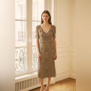 Adrianna Papell Beaded and Sequin Dress